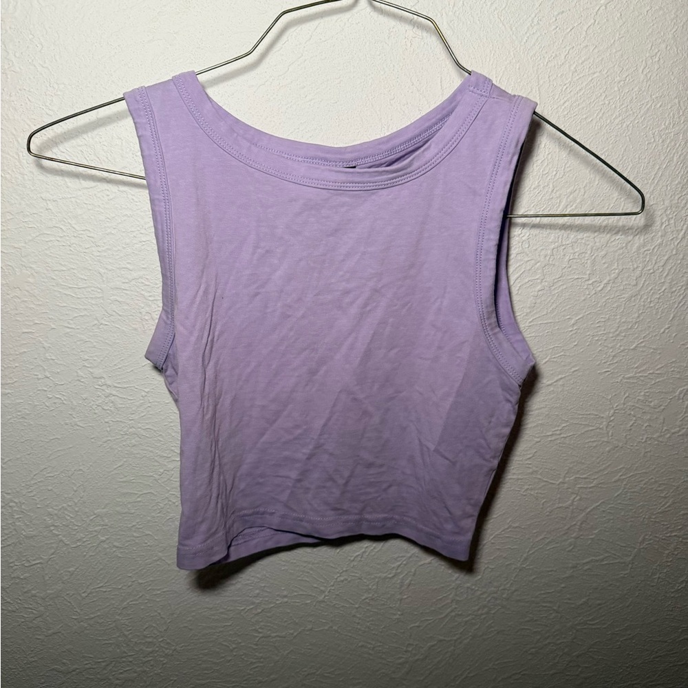 SHEIN Light Purple Muscle Tee